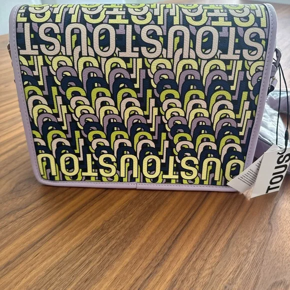 Tous Graphic Yellow and Black Crossbody Bag - joarbit.com display picture 1